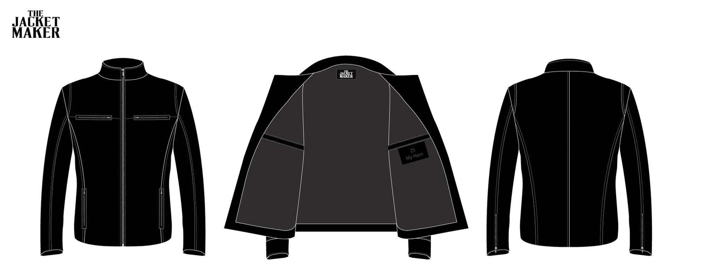 Custom Zeina Alshughri Leather Jacket 1/2 Installment