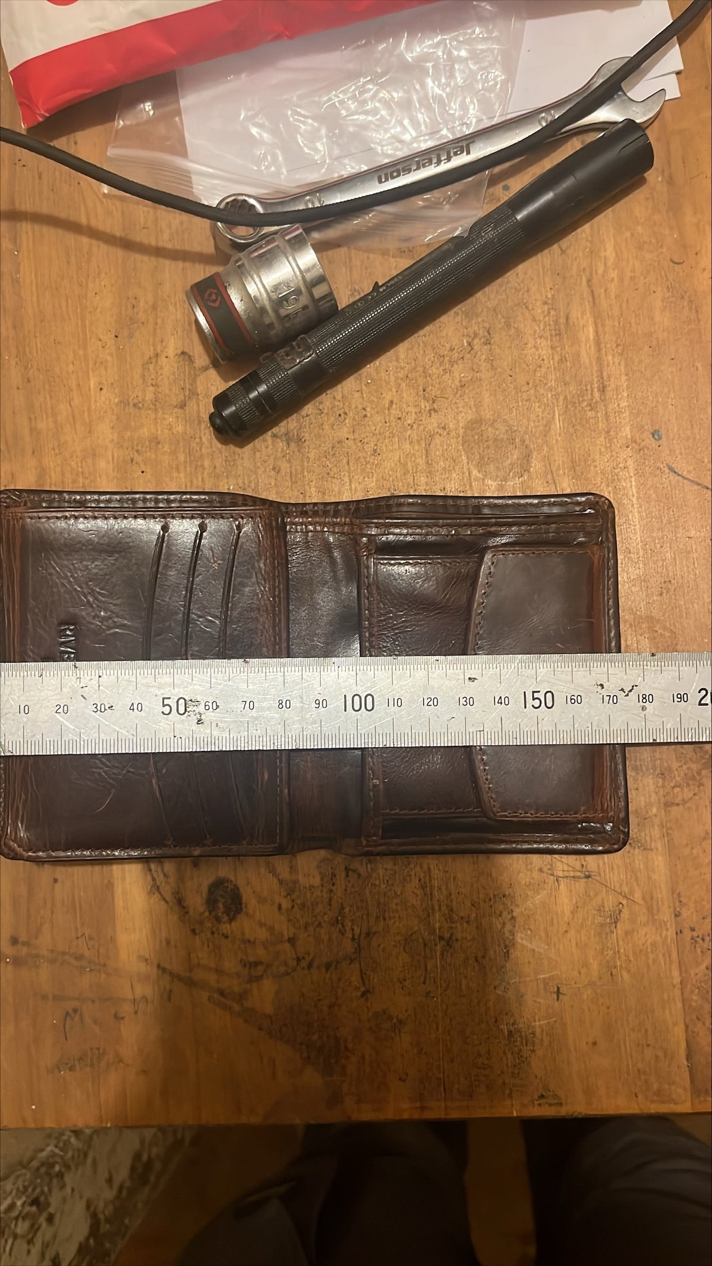 Custom Sean O Donovan Tri-Fold Leather Wallet