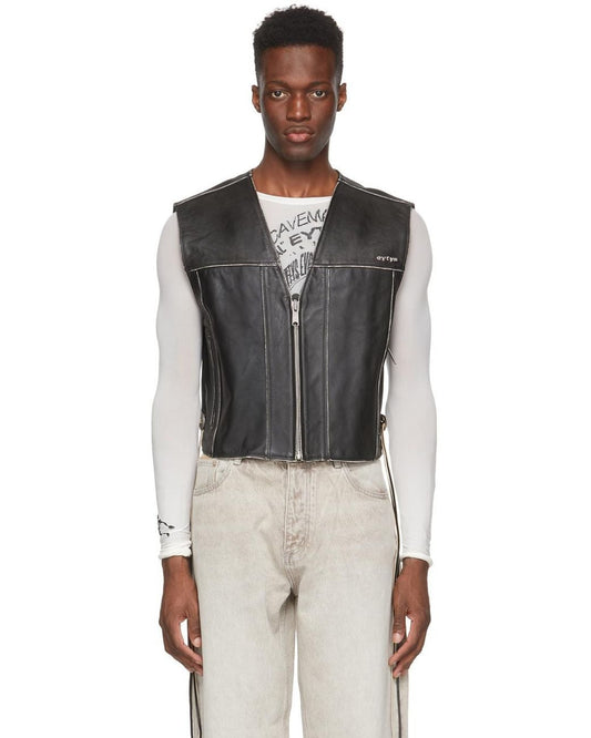 Custom Brittney Rose Leather Vest