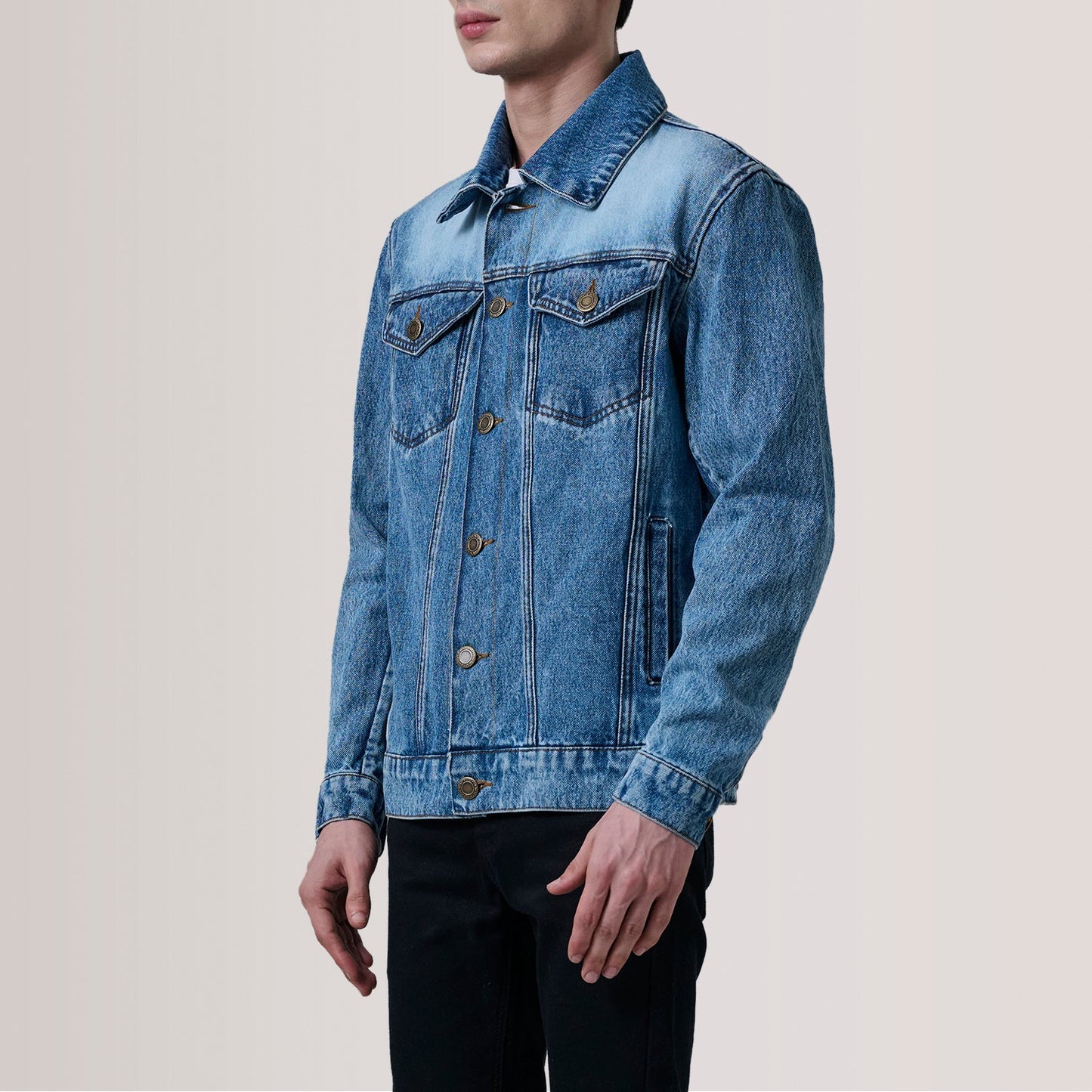 Conard Ice Blue Denim Trucker Jacket