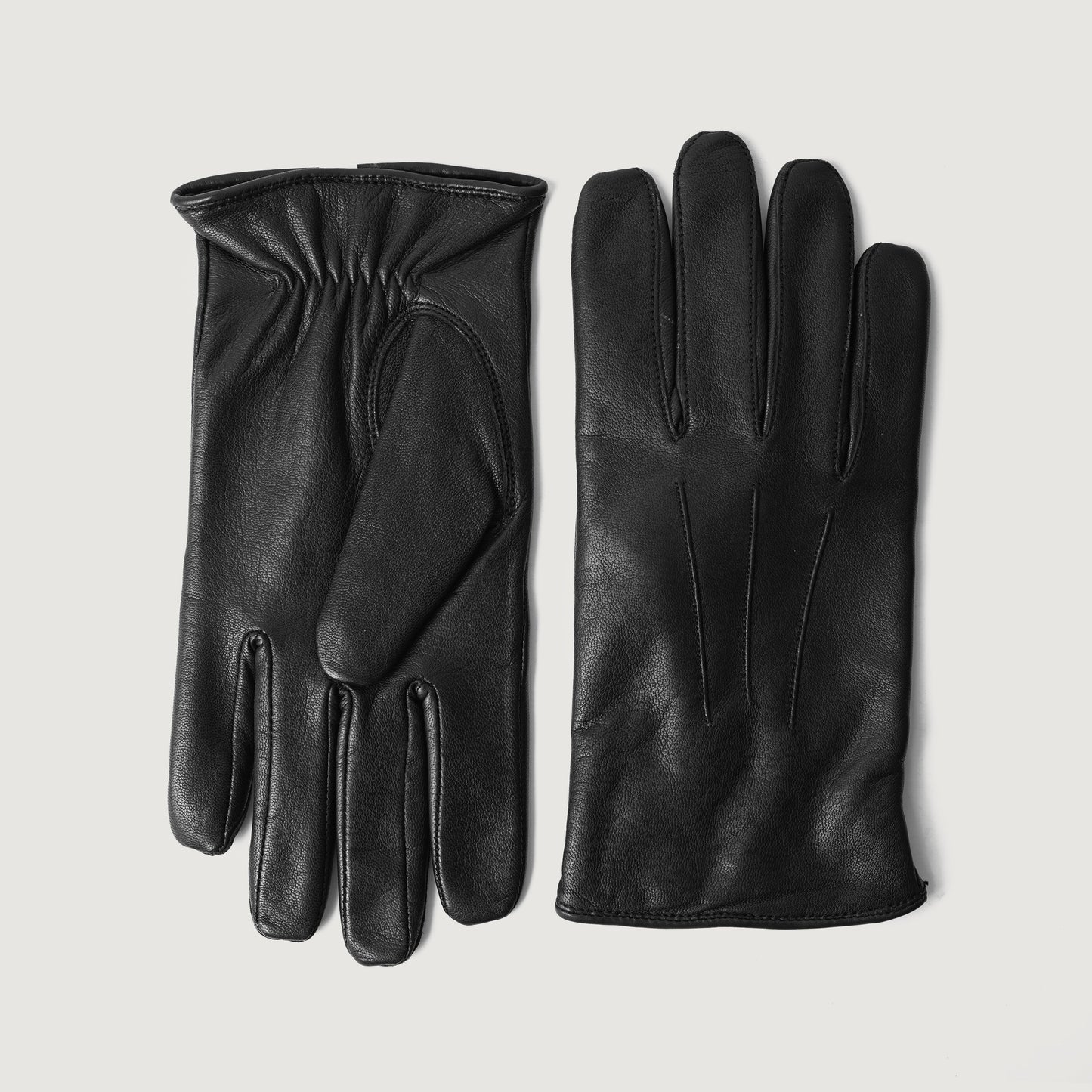 Ralph Black Leather Dress Gloves