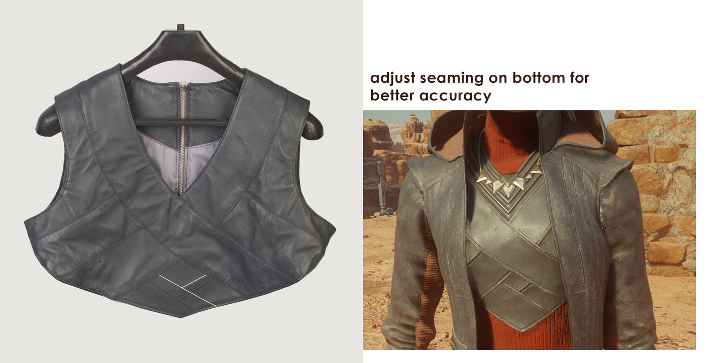 Custom Ashley Harris Leather Updated Jacket and Vest
