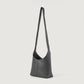 The Stefani Grey Leather Hobo Bag