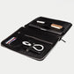 The Eclectic Black Leather Folio Organizer
