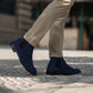 Clarkson Chelsea Midnight Blue Suede Leather Boots