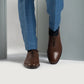 Director Wholecut Brown Leather Shoes