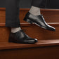 Professor Oxford Black Leather Shoes
