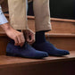 Baxton Blue Suede Leather Loafers