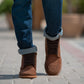 Bearman Moc Toe Pull-up Brown Leather Boots