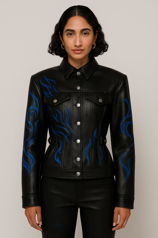 Custom Tyler Ervin Leather Jacket 1/2 Installments