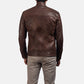 [FS] Dean Brown Leather Biker Jacket