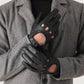 Ferdinand Black Leather Driving Gloves