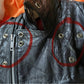 Custom Cuir Noir Motard Leather Jacket