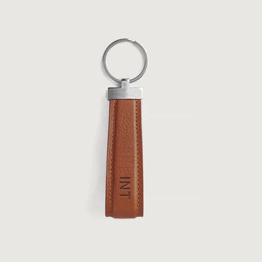 Personalized Elroy Leather Keychain With Name/Initials Engraving- Add On