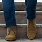 Knight Derby Brown Suede Leather Boots - StudGuard