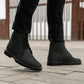 Knight Derby Matte Black Pullup Leather Boots - TerraGrip