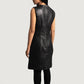 Luxe Black Leather Dress