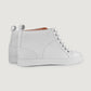 Marty High Top White Leather Sneakers