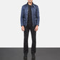 Barry Quilted Blue Windbreaker Jacket