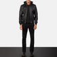 [FS] Bouncer Biz Black Leather Bomber Jacket