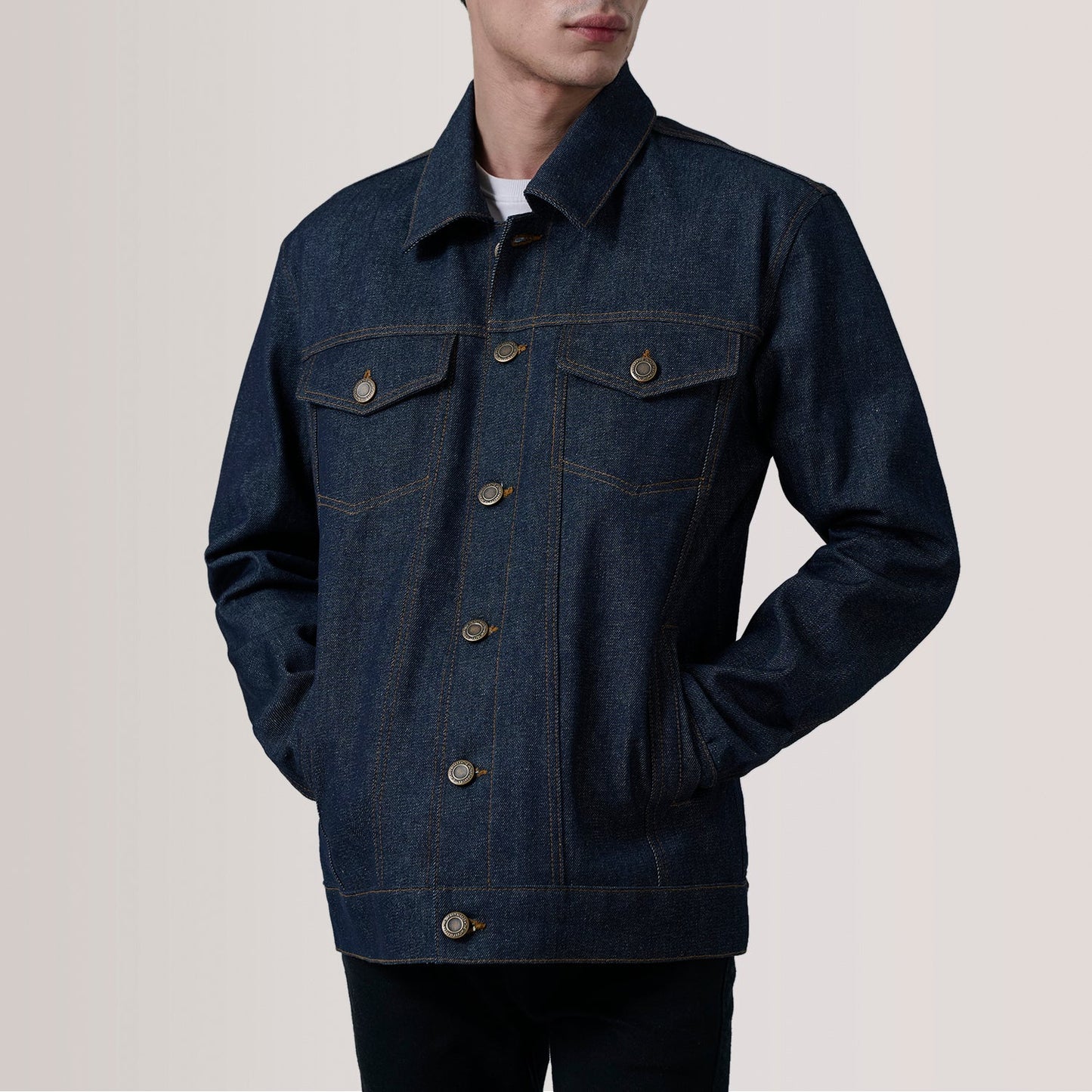 Conard Indigo Blue Denim Trucker Jacket