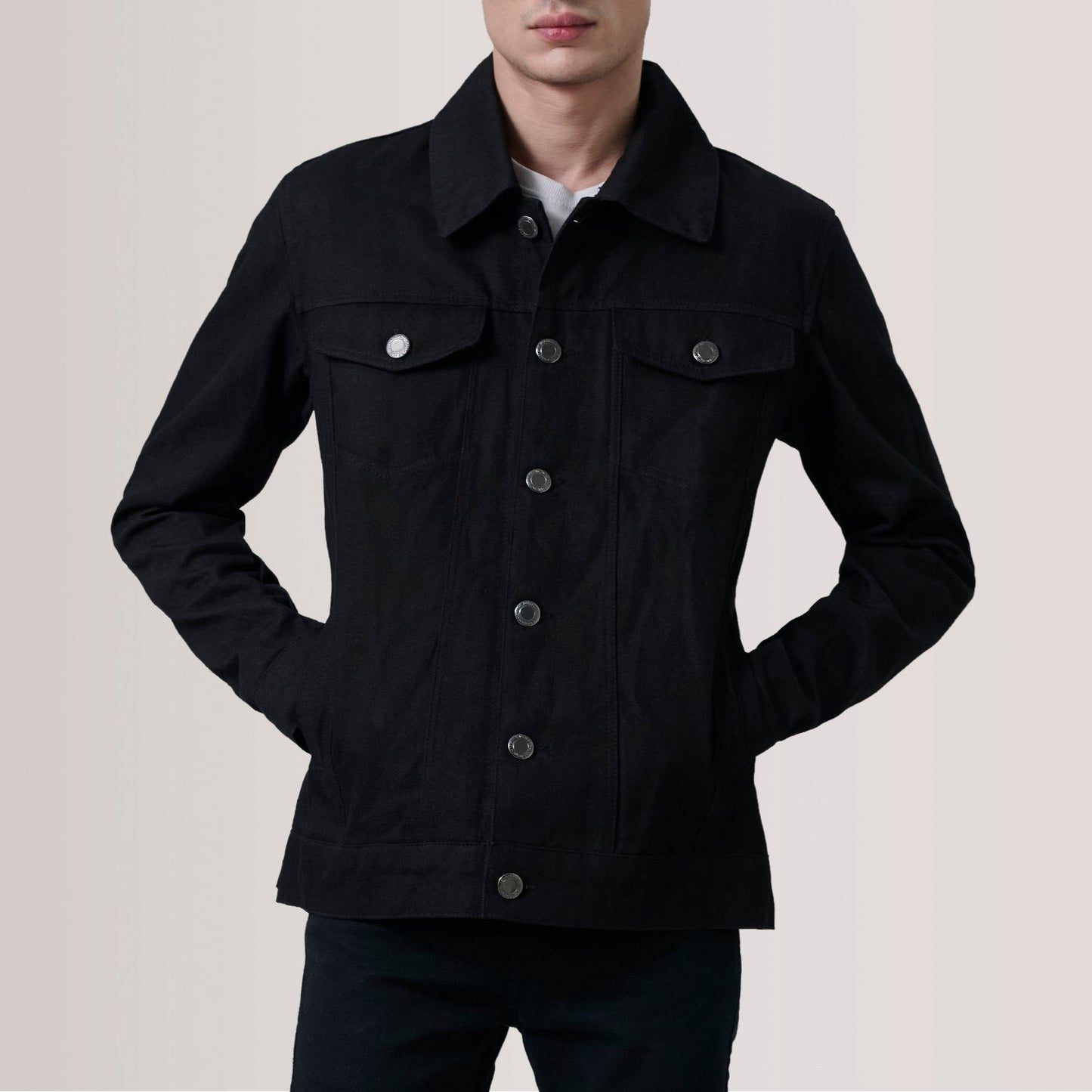 Conard Black Denim Trucker Jacket