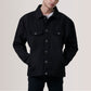 Eddie Black Oversized Denim Trucker Jacket