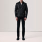 Kole Black Leather Double Rider Jacket