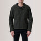 Marlo Olive Canvas Hooded Work Jacket