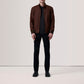 Morrison Brown Canvas Bomber Jacket