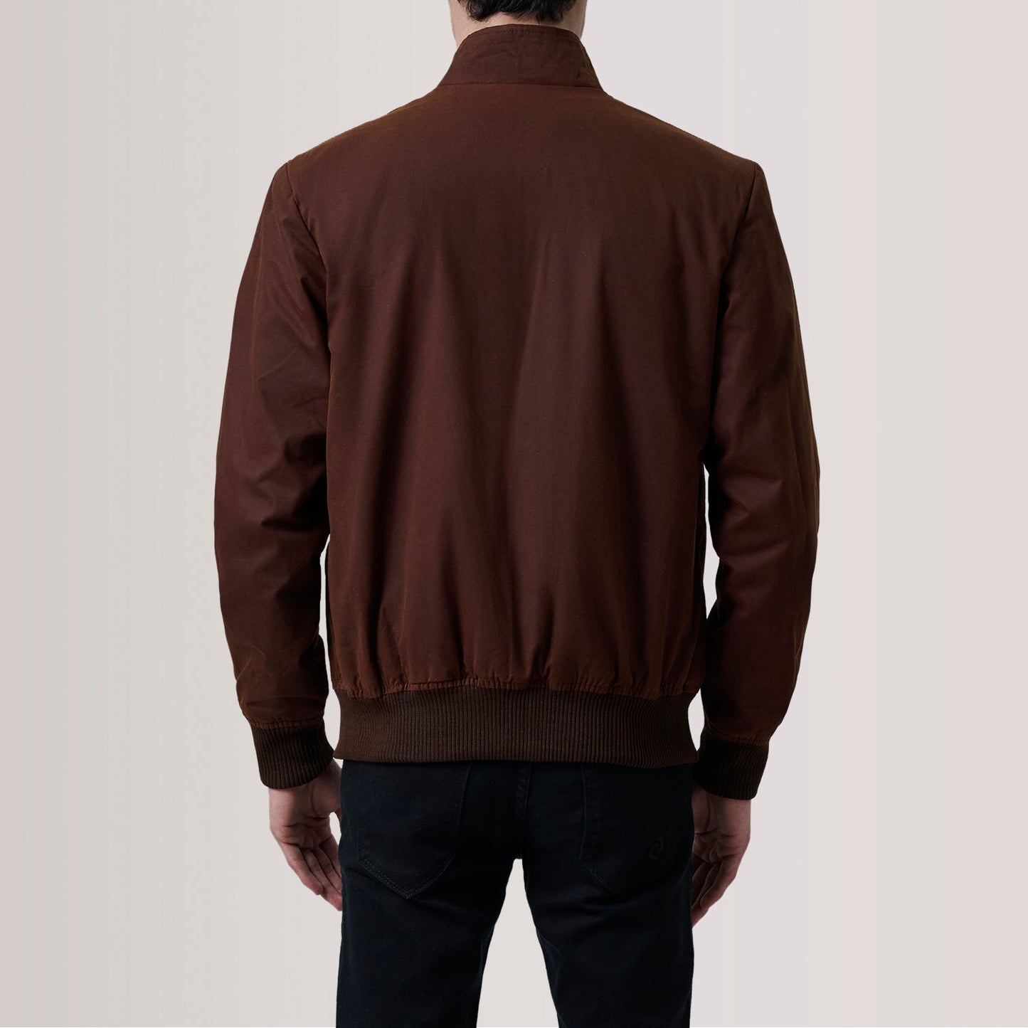 Morrison Brown Canvas Bomber Jacket