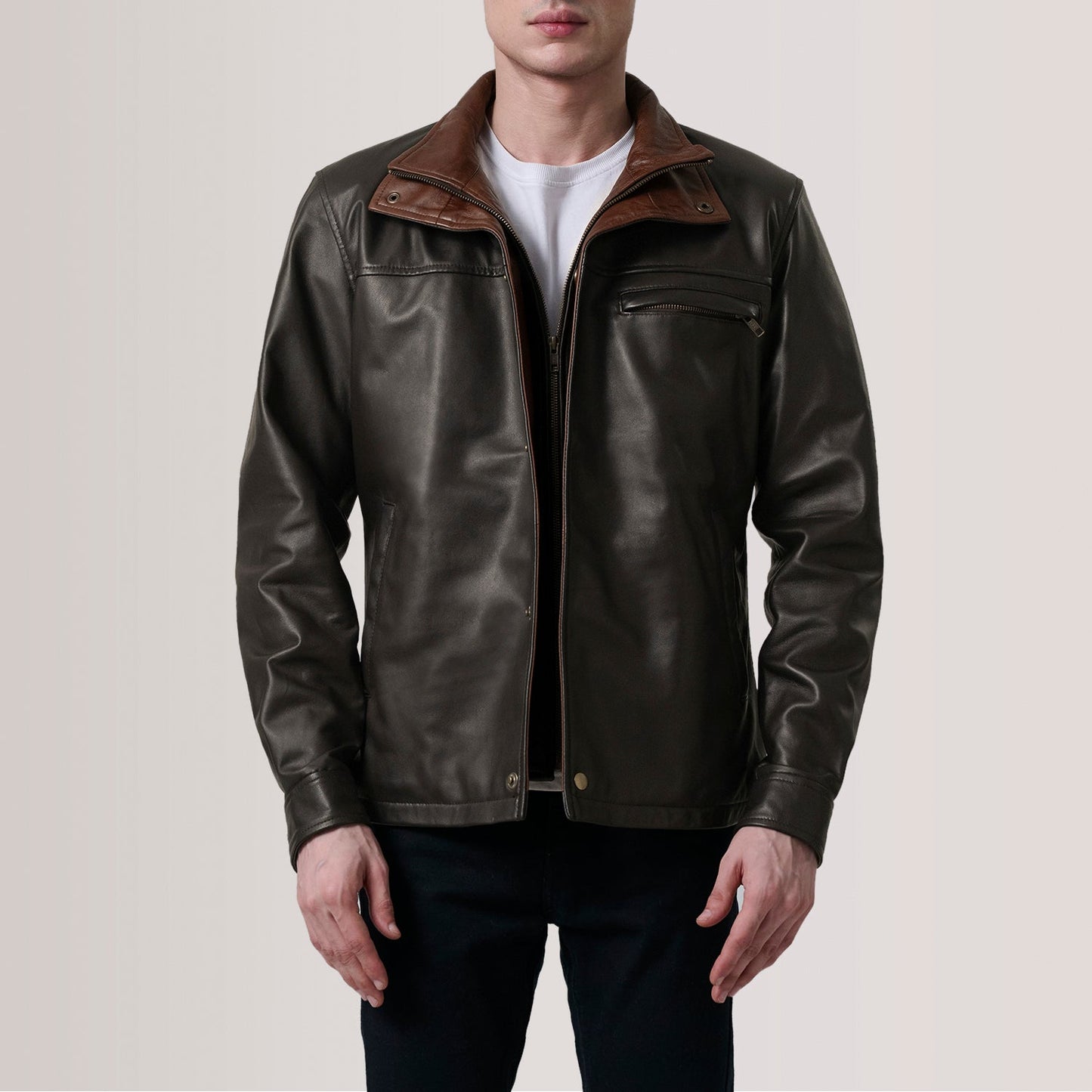 Sean Brown Leather Classic Jacket