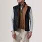 Zane Black Leather Vest