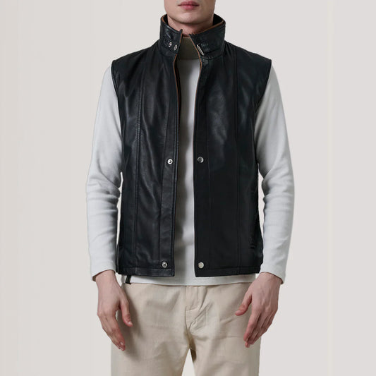 Custom Dan Wagner Leather Vest 1/2 Installments
