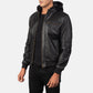 [FS] Bouncer Biz Black Leather Bomber Jacket