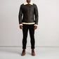 Francis B-3 Brown & Cream Leather Bomber Jacket