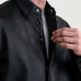 Haven Black Leather Shirt