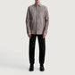 Haven Grey Suede Leather Shirt