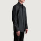 Haven Matte Black Leather Shirt