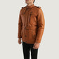 [FS] Hunter Tan Brown Fur Leather Jacket