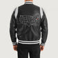 Liberte New Jersey Black Leather Varsity Jacket