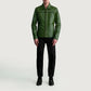 Mystical Green Leather Jacket