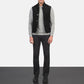 Tony Black Suede Vest