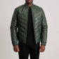 Travis Green Leather Puffer Jacket