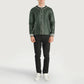 Willis Green Leather Varsity Jacket