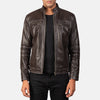 Youngster Brown Leather Biker Jacket