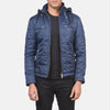 Alps Quilted Blue Hooded Windbreaker Jacket