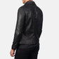 Danny Quilted Black Leather Biker Jacket