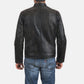 Rustic Black Leather Biker Jacket