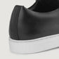 Murphy Low Top Black Leather Sneakers